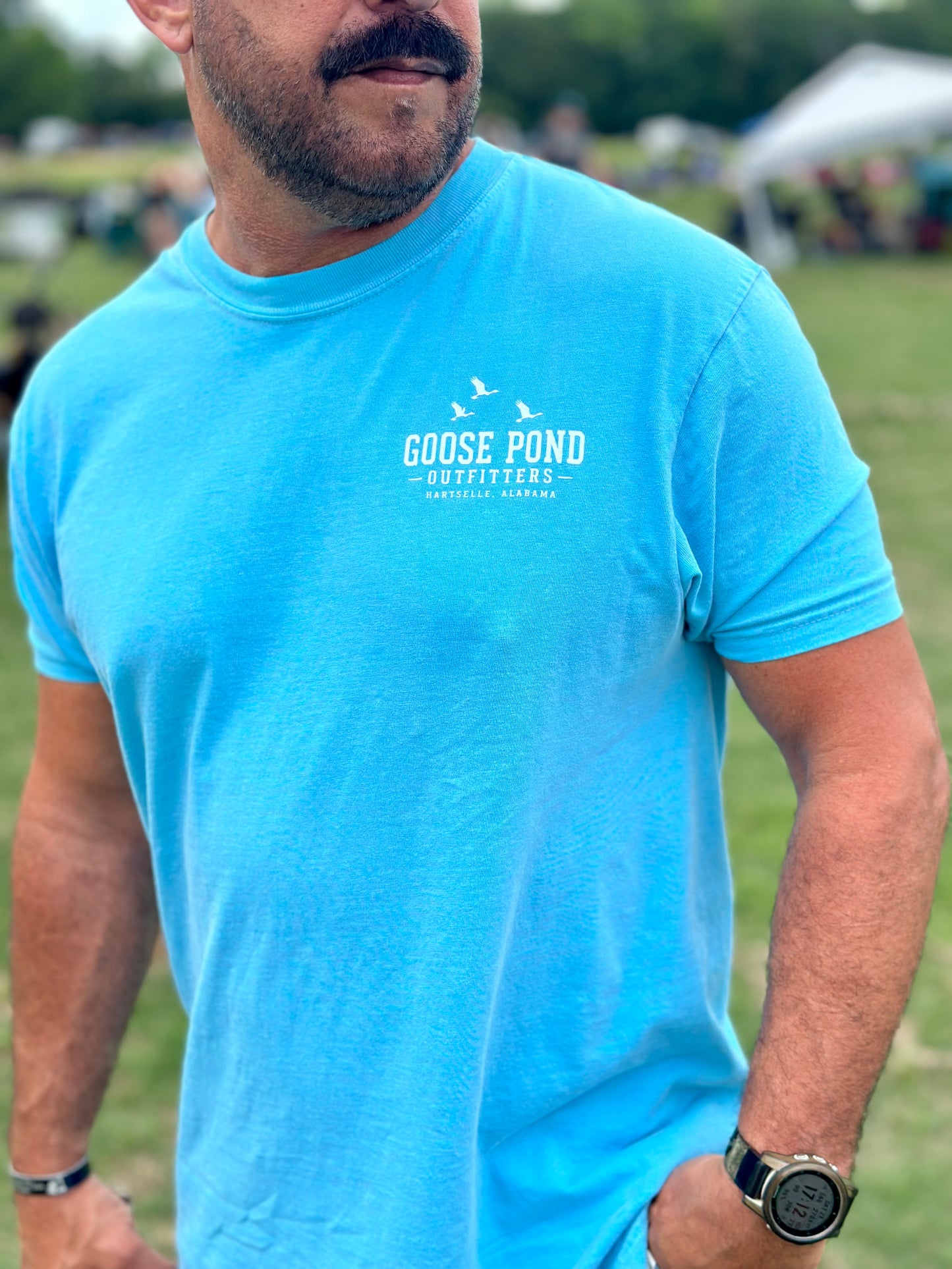 Yellow Lab Cooler Tee - Sapphire