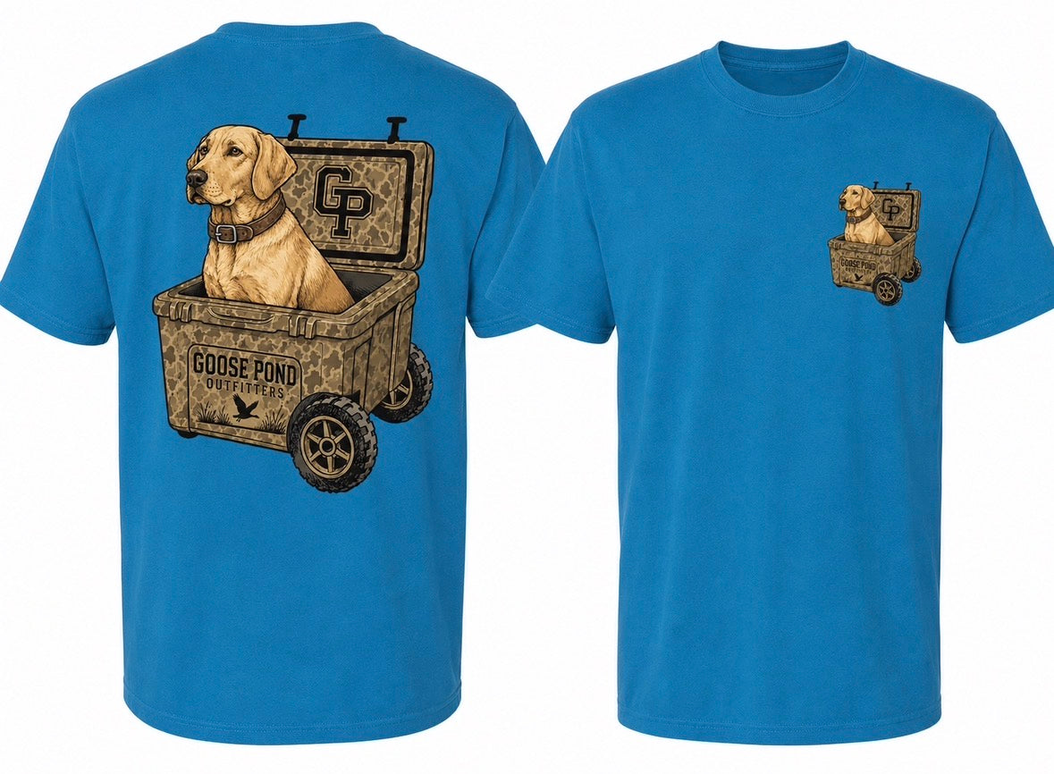 Yellow Lab Cooler Tee - Sapphire