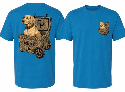 Yellow Lab Cooler Tee - Sapphire