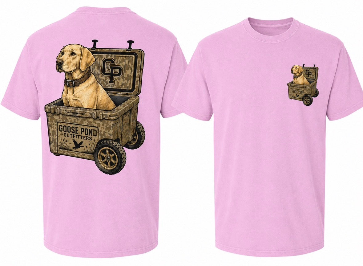 Yellow Lab Cooler Tee - Rose Quartz