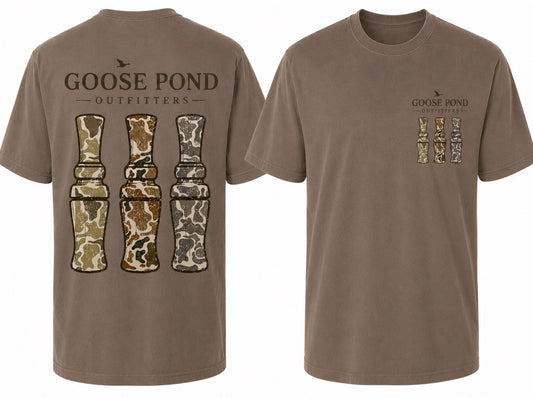 Triple Camo Duck Call Tee