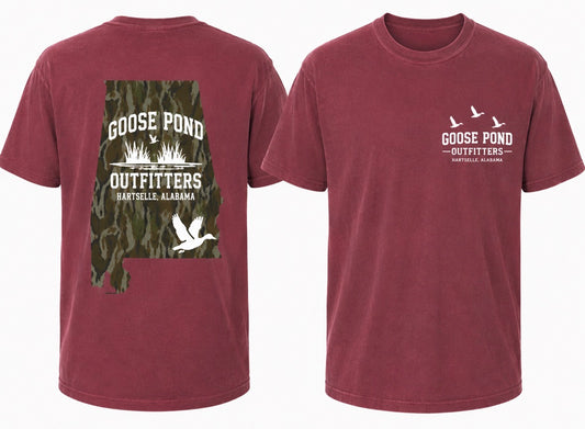Alabama Camo State Tee