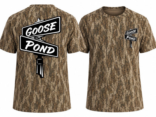 Goose Pond Street Sign Camo Tee